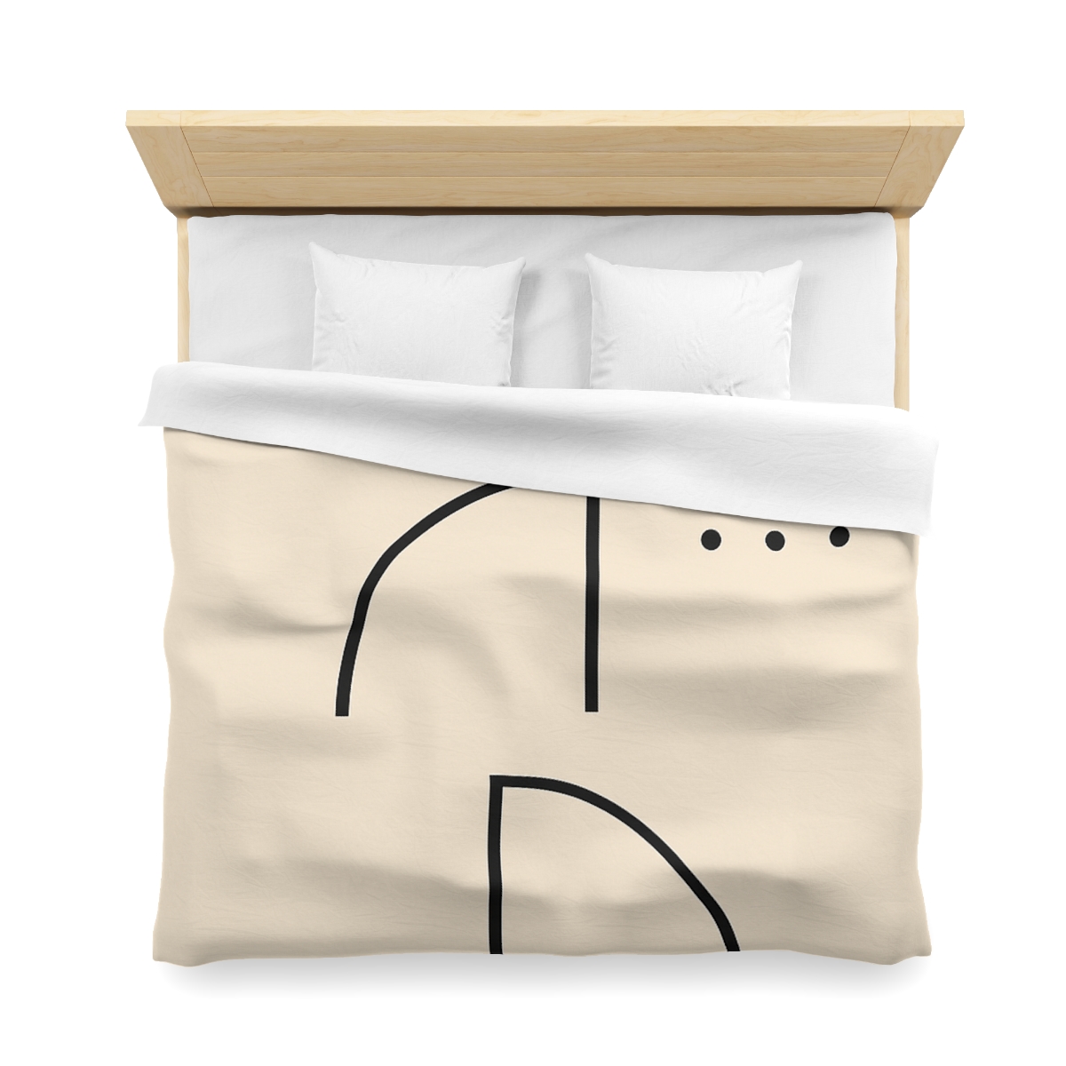 Triad Arc Window Grid designer printed duvets