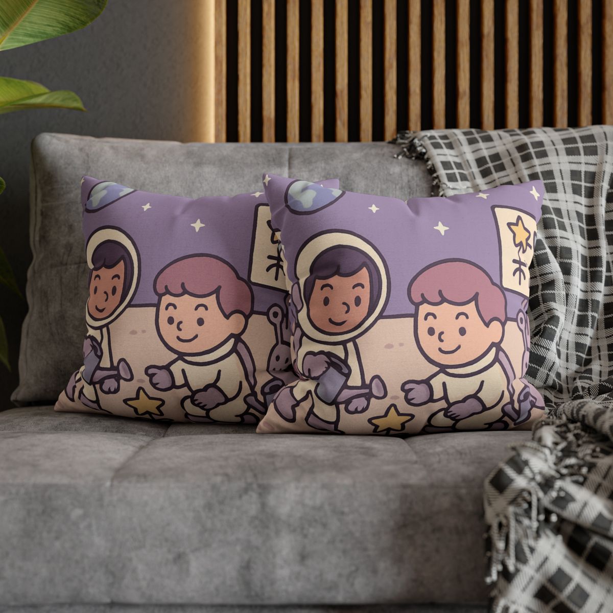 Moon Gardeners Planting Stardust Seeds soft cotton pillow cases