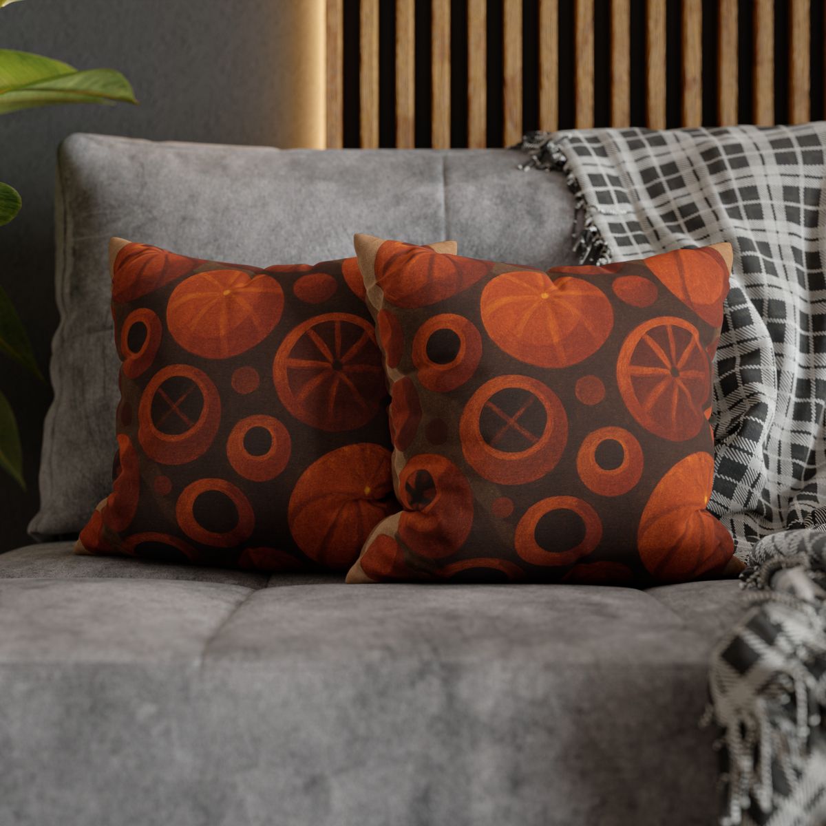 Seed Pod Cluster Mosaic personalized pillow covers