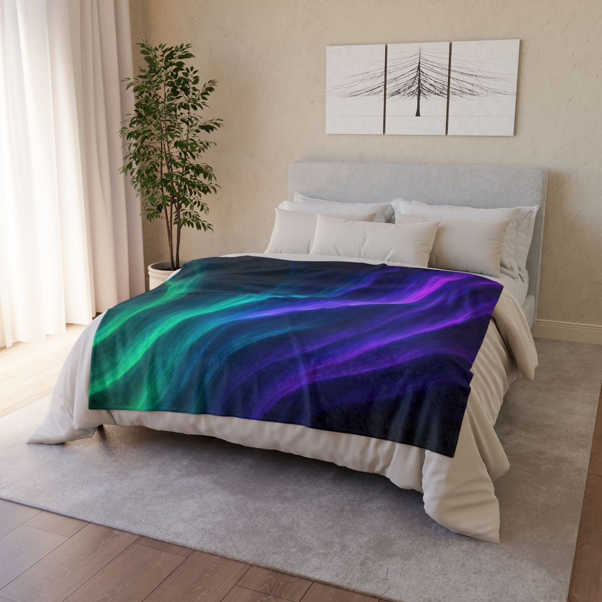 Ion Veil Aurora Tapestry trendy patterned blankets