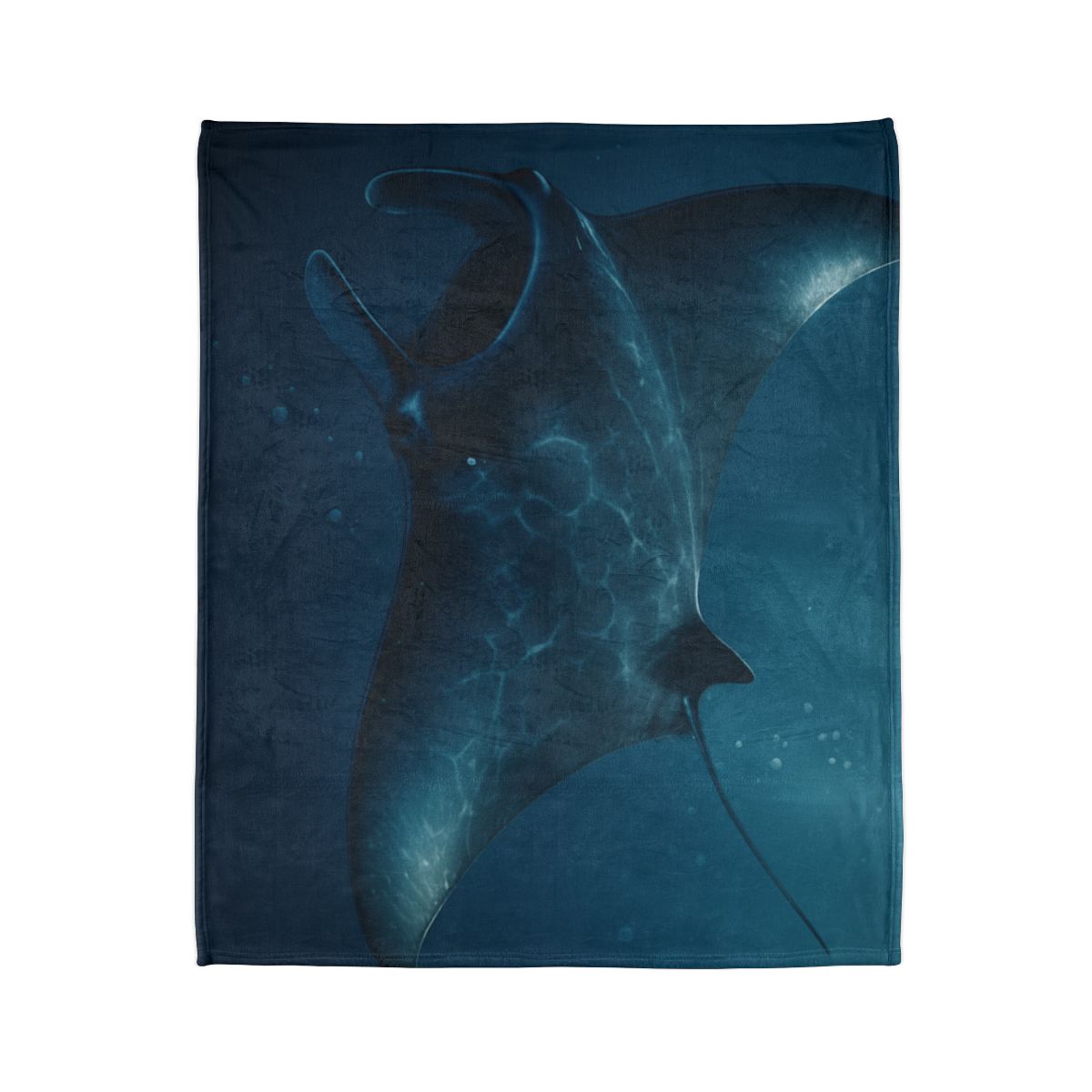 Starlit Surge Manta Ray stylish throw blankets