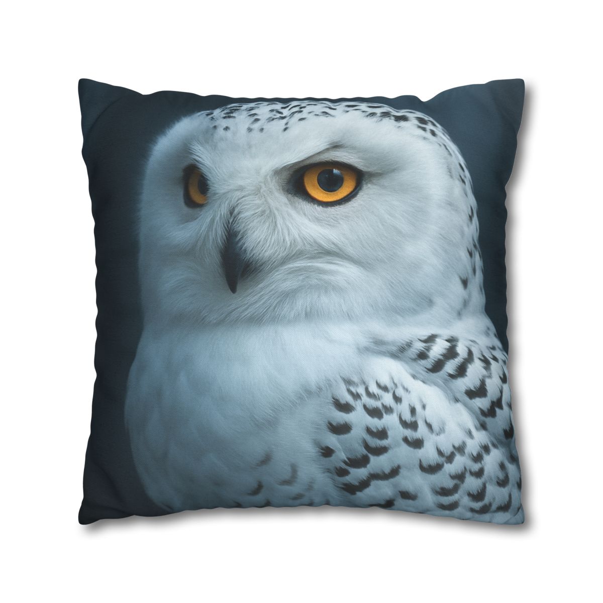 Midnight Watch Snowy Owl personalized pillow covers