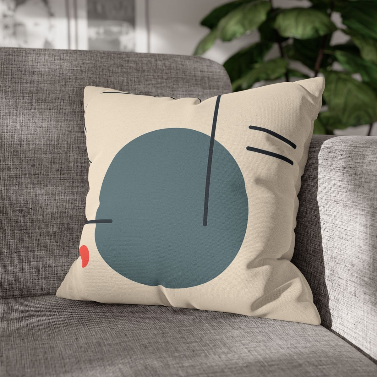 Quiet Orbit With Offset Frame unique gift pillow cases