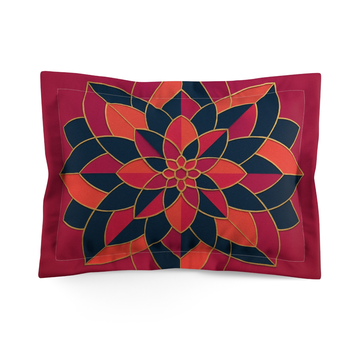 Petal Prism Mandala trendy accent pillows