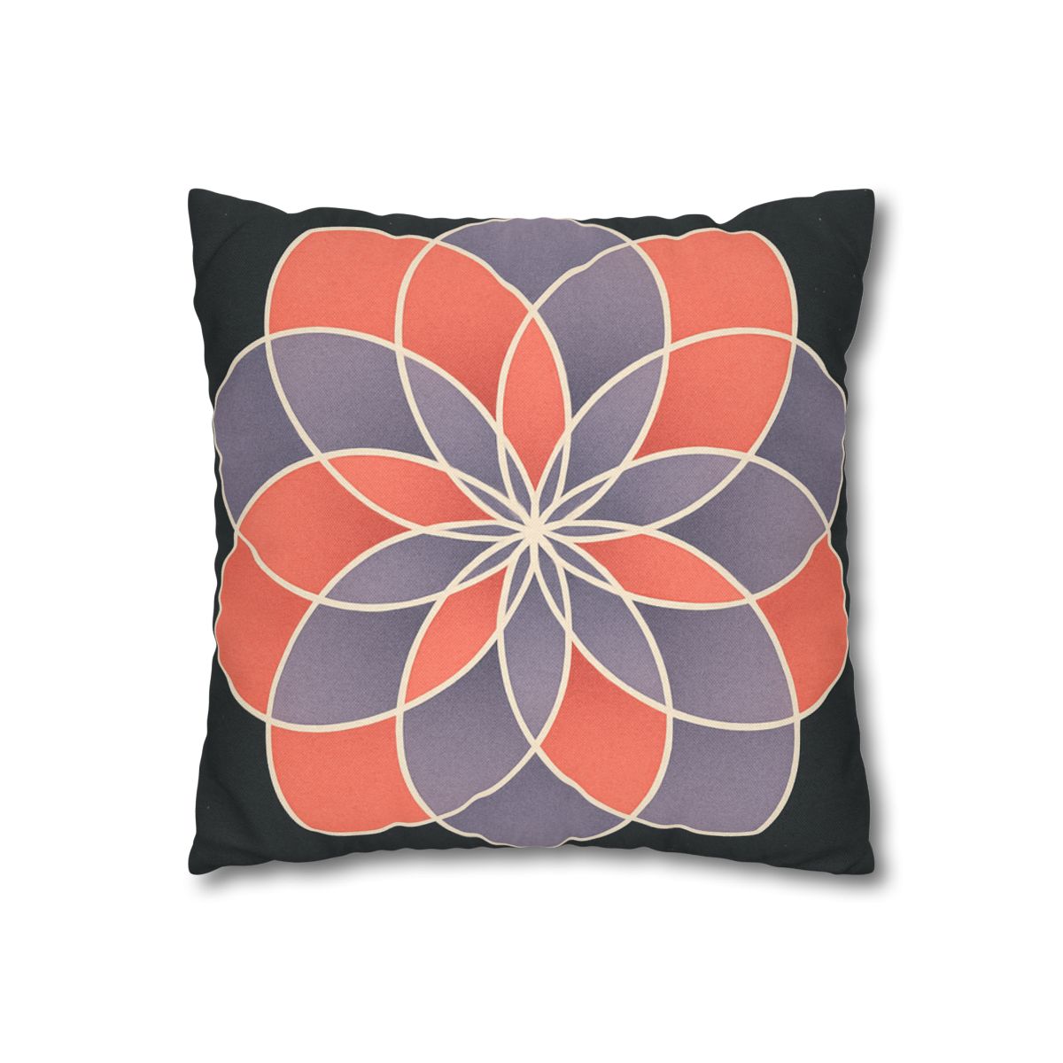 Petal Prism Overlap soft cotton pillow cases