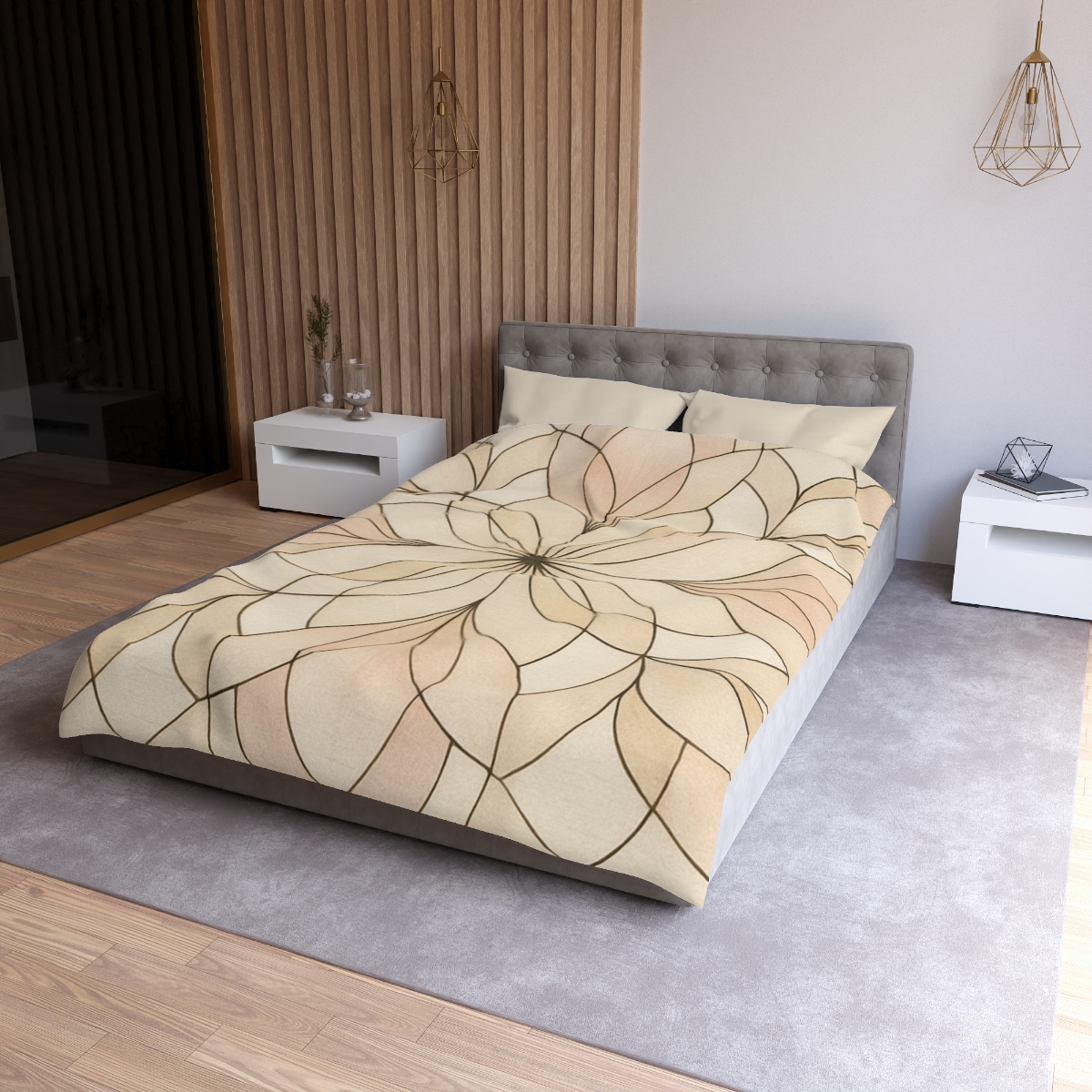 Petal Prism Lattice soft comforter duvets