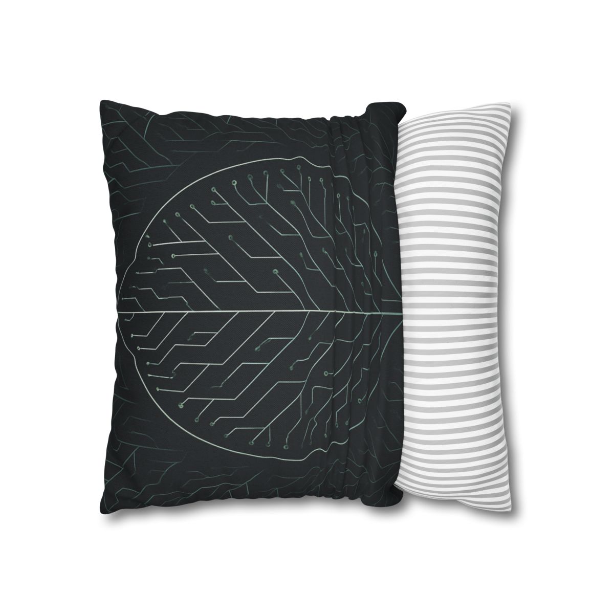 Leaf Vein Circuitry custom pillow cases