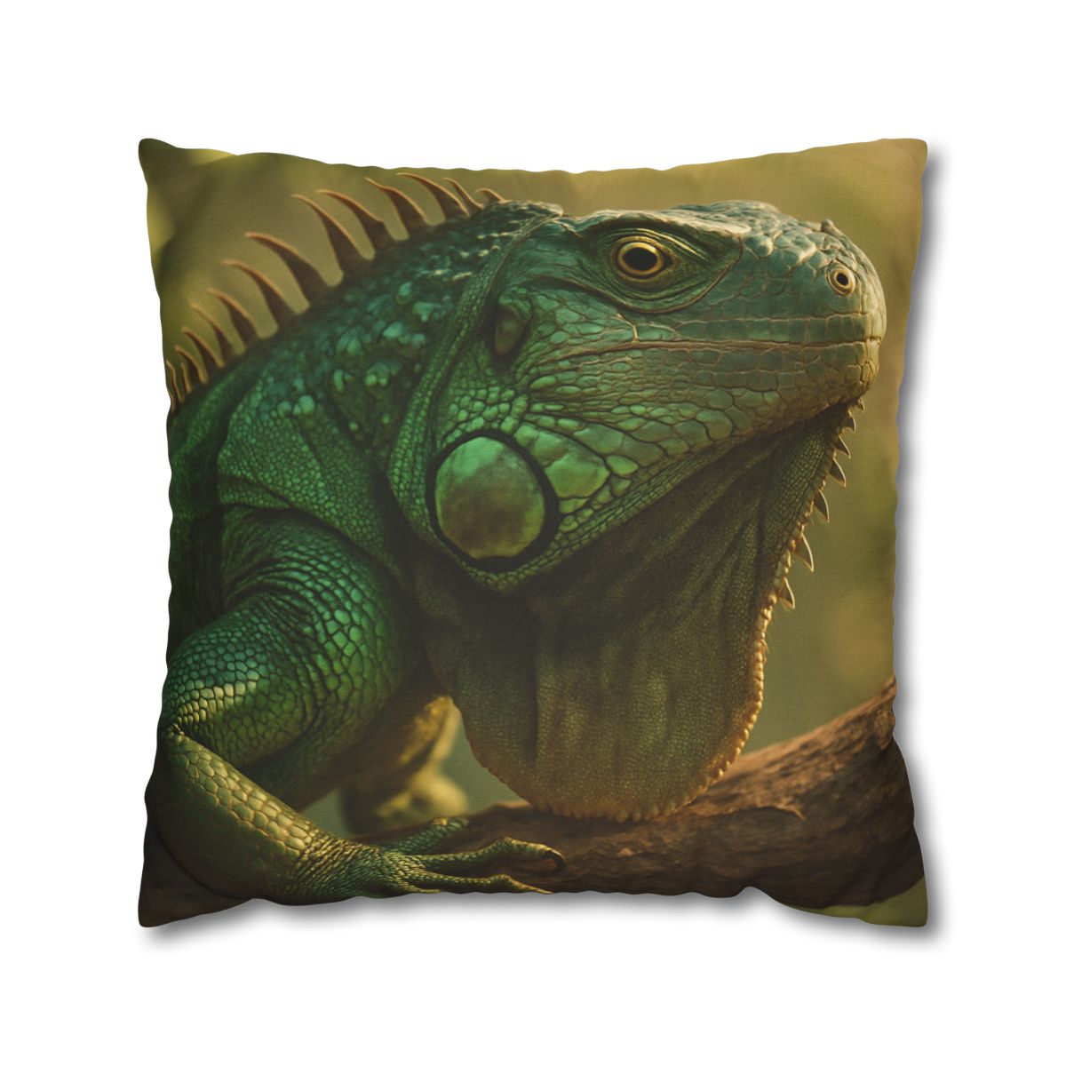Sunlit Armor Green Iguana personalized pillow covers