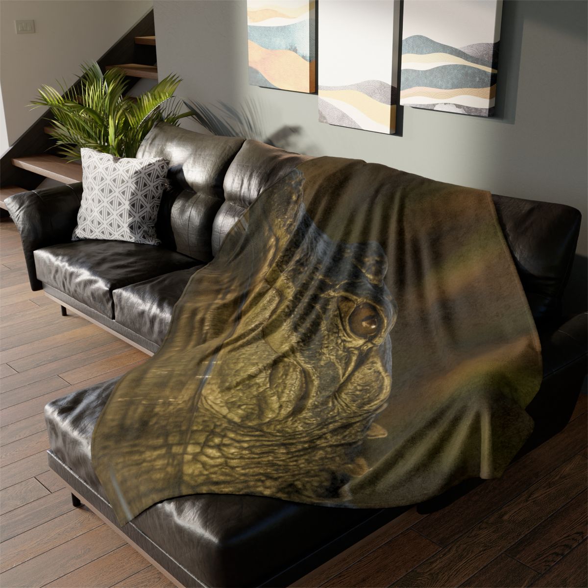 Nebula Stillness American Alligator warm winter blankets