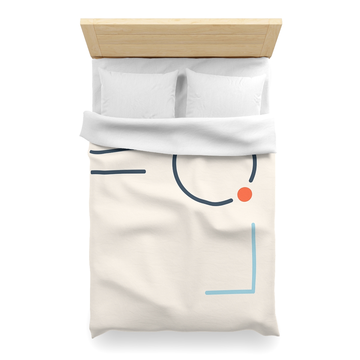 Quiet Orbit With Offset Bars custom duvets