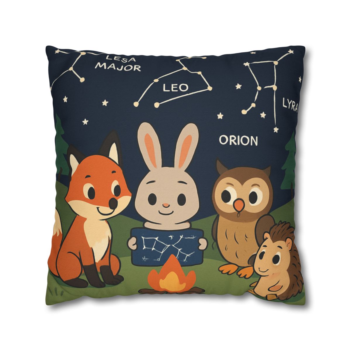 Constellation Campfire Critters comfortable bedding pillow covers