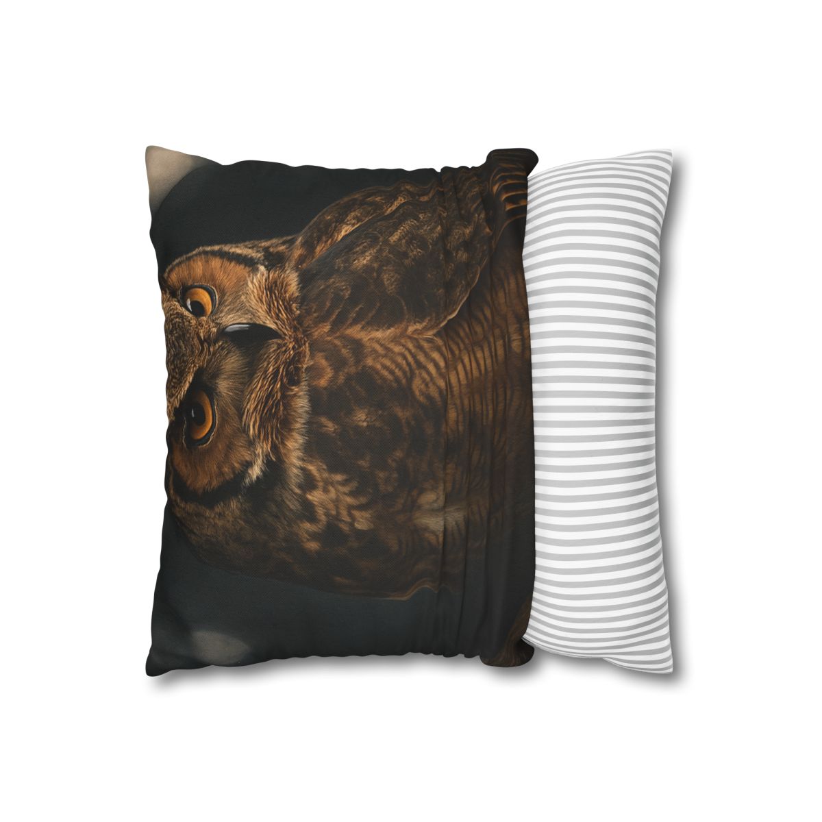 Starlit Perch Great Horned Owl soft cotton pillow cases