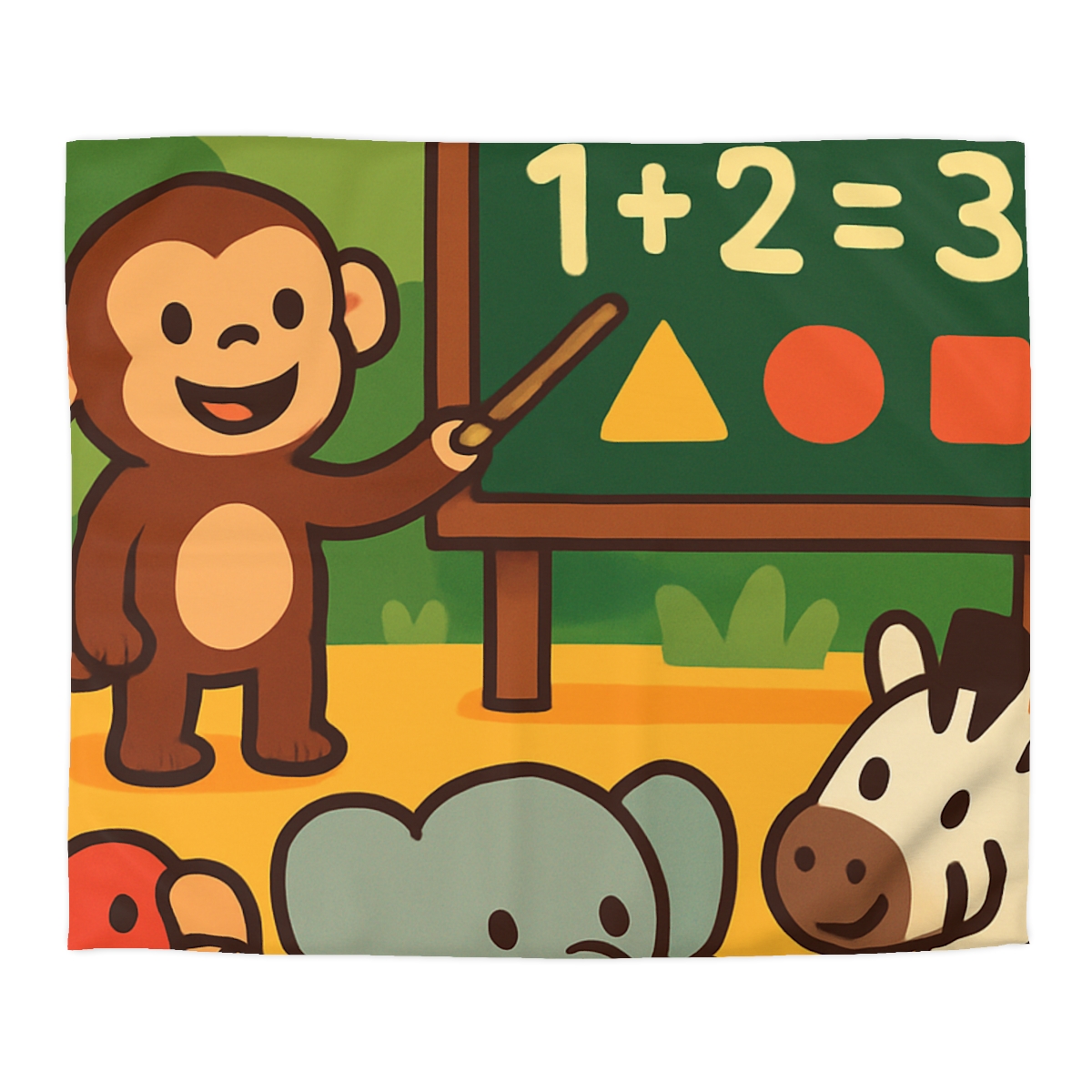 Jungle Math With Monkey And Friends soft comforter duvets