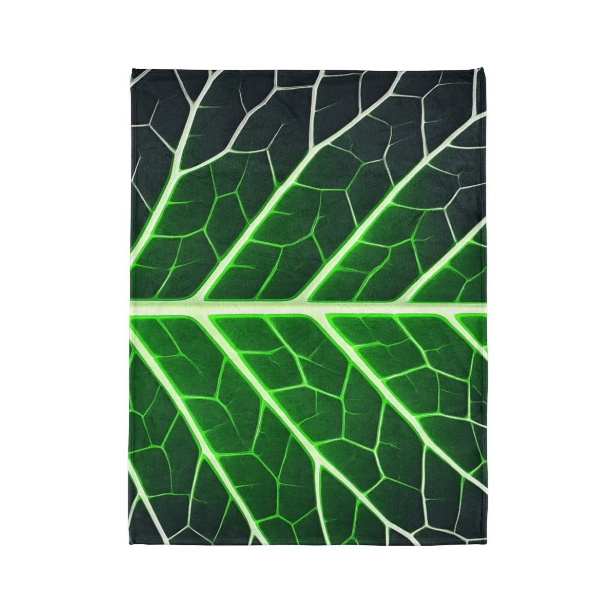 Fractaled Leaf Vein Web designer printed blankets
