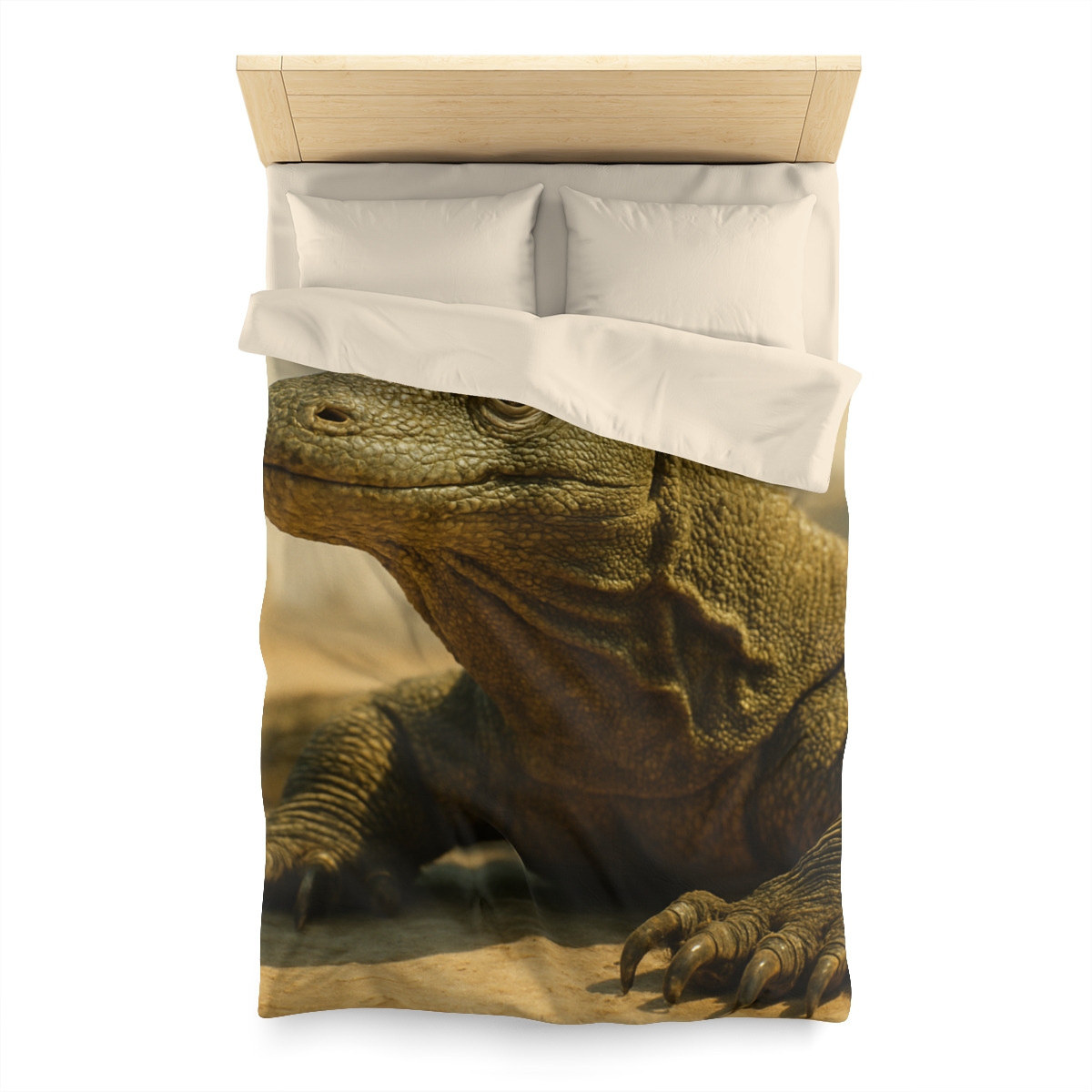 Ancient Sentinel Komodo Dragon personalized bedding duvets