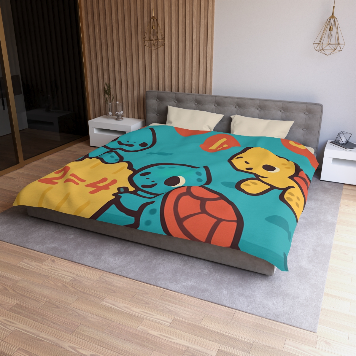 Coral Reef Math Turtles duvets for gifts