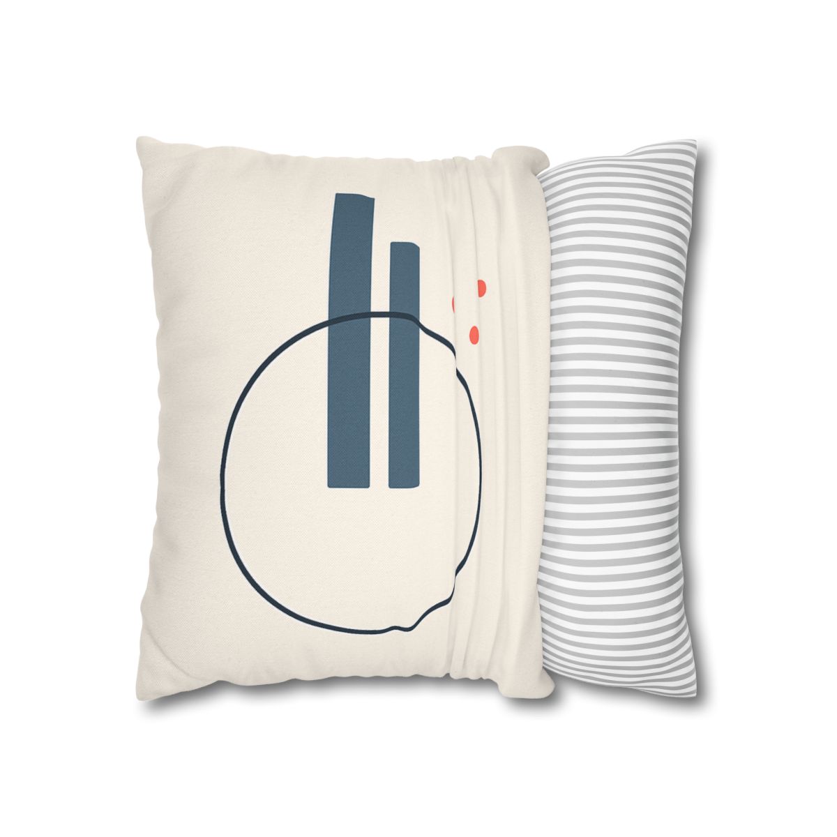 Offset Ring With Split Bars designer print pillow cases