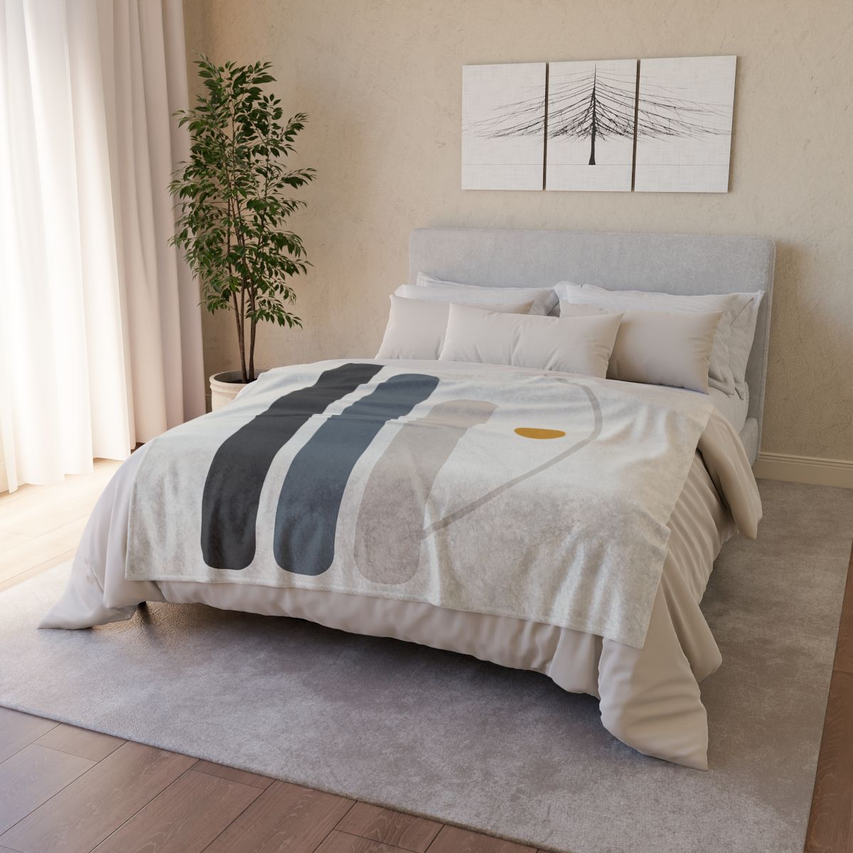 Offset Column And Quiet Arc personalized cozy blankets