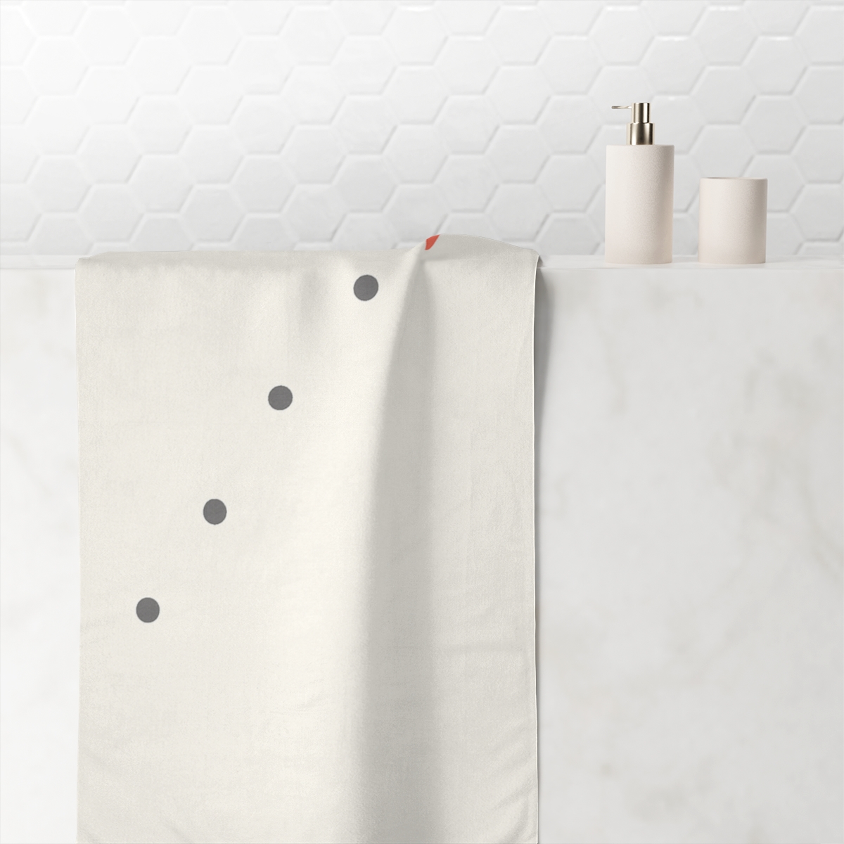 Diagonal Cluster With Quiet Star custom towels