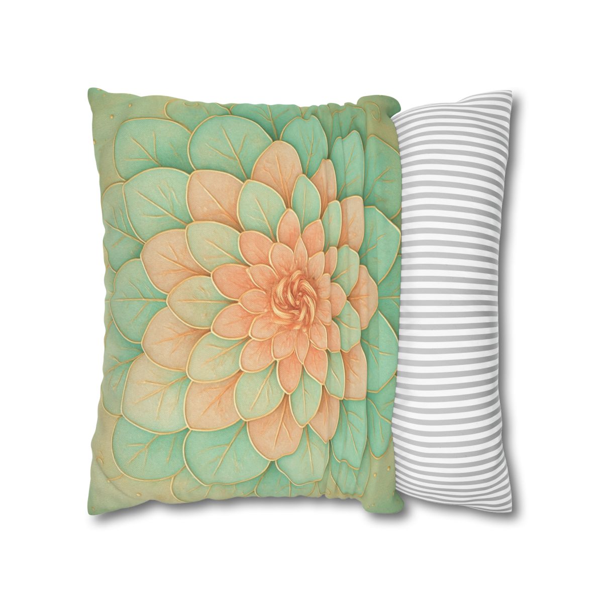 Petal Spiral Mosaic custom pillow cases