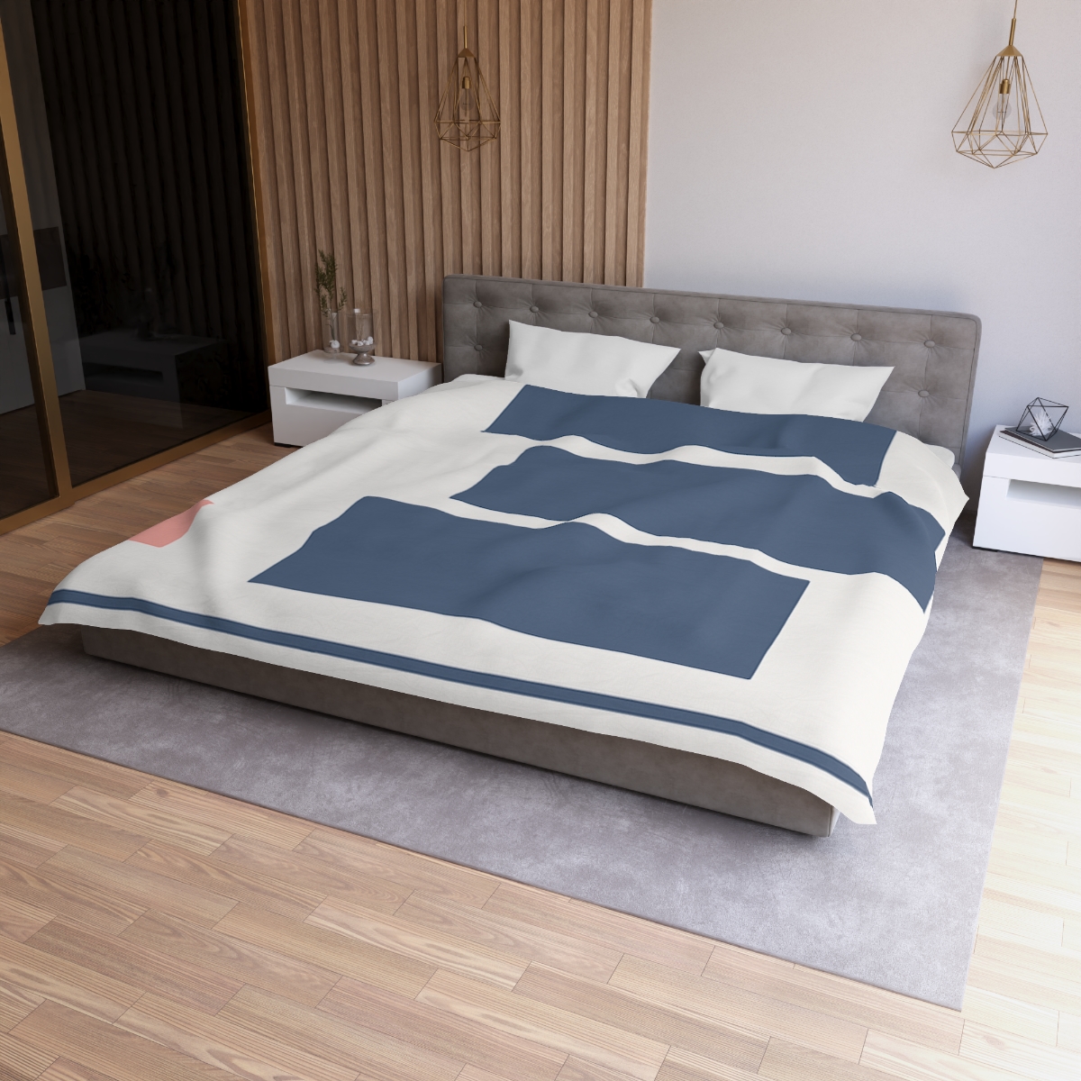 Balanced Rectangle Drift unique patterned duvets