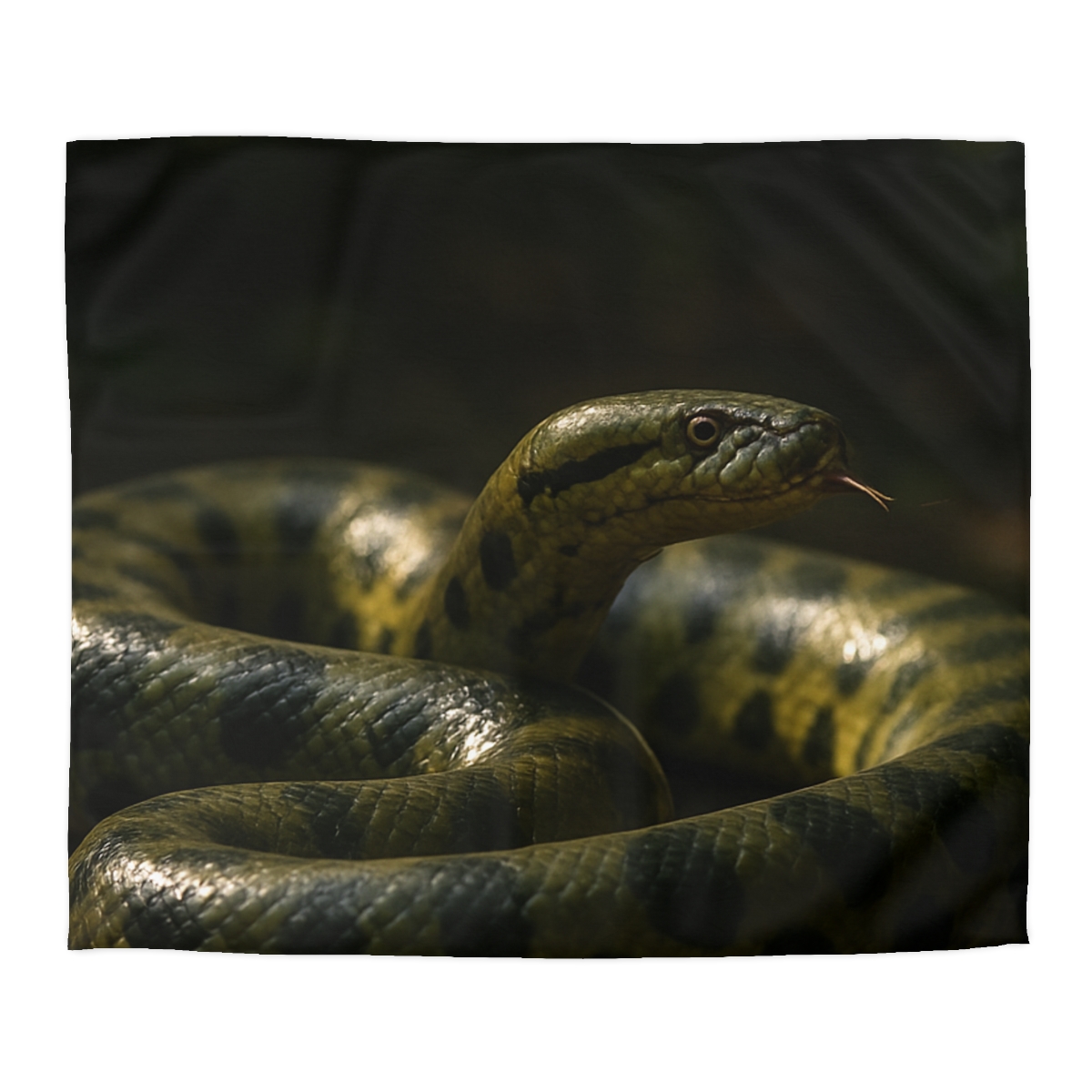Shadow Ribbon Green Anaconda stylish duvet covers
