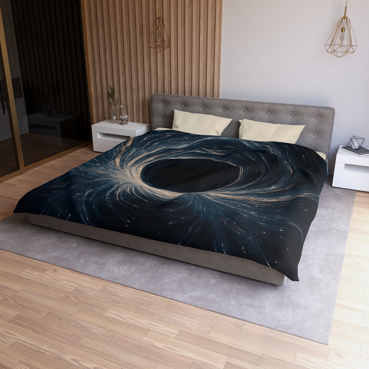 Gravity Well Vortex personalized bedding duvets