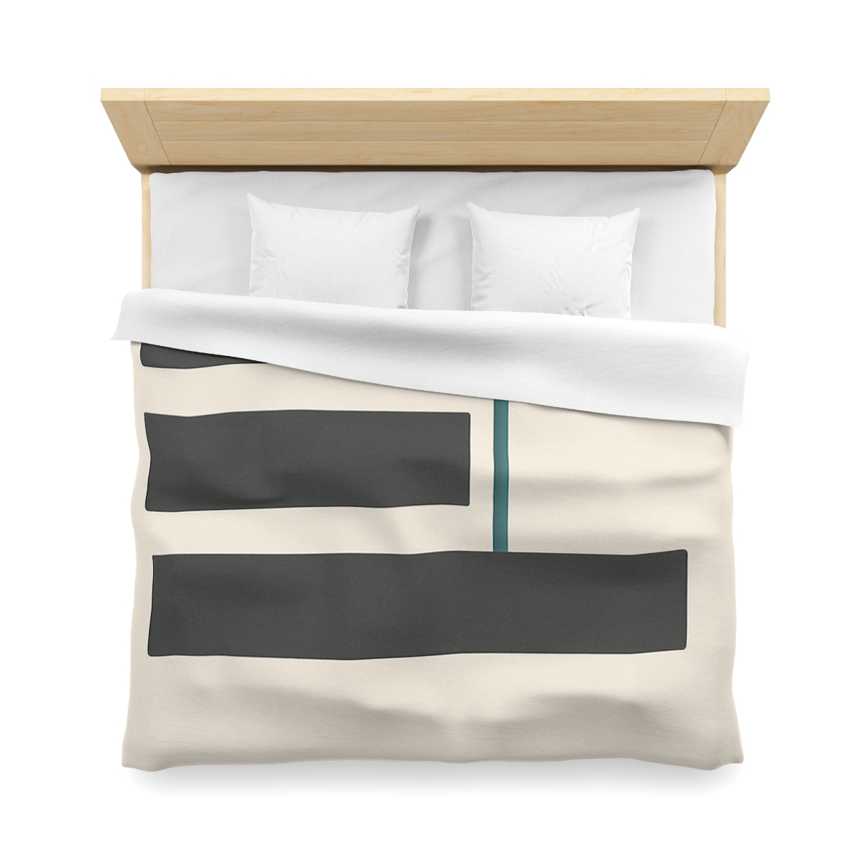 Staggered Bars With Quiet Opening designer printed duvets