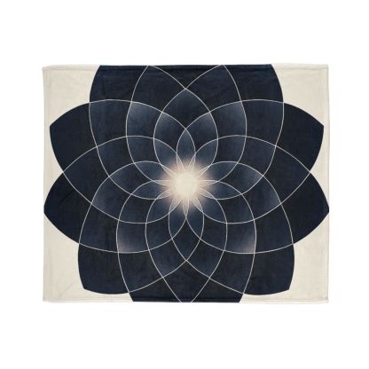 Petal Eclipse Rosette stylish throw blankets