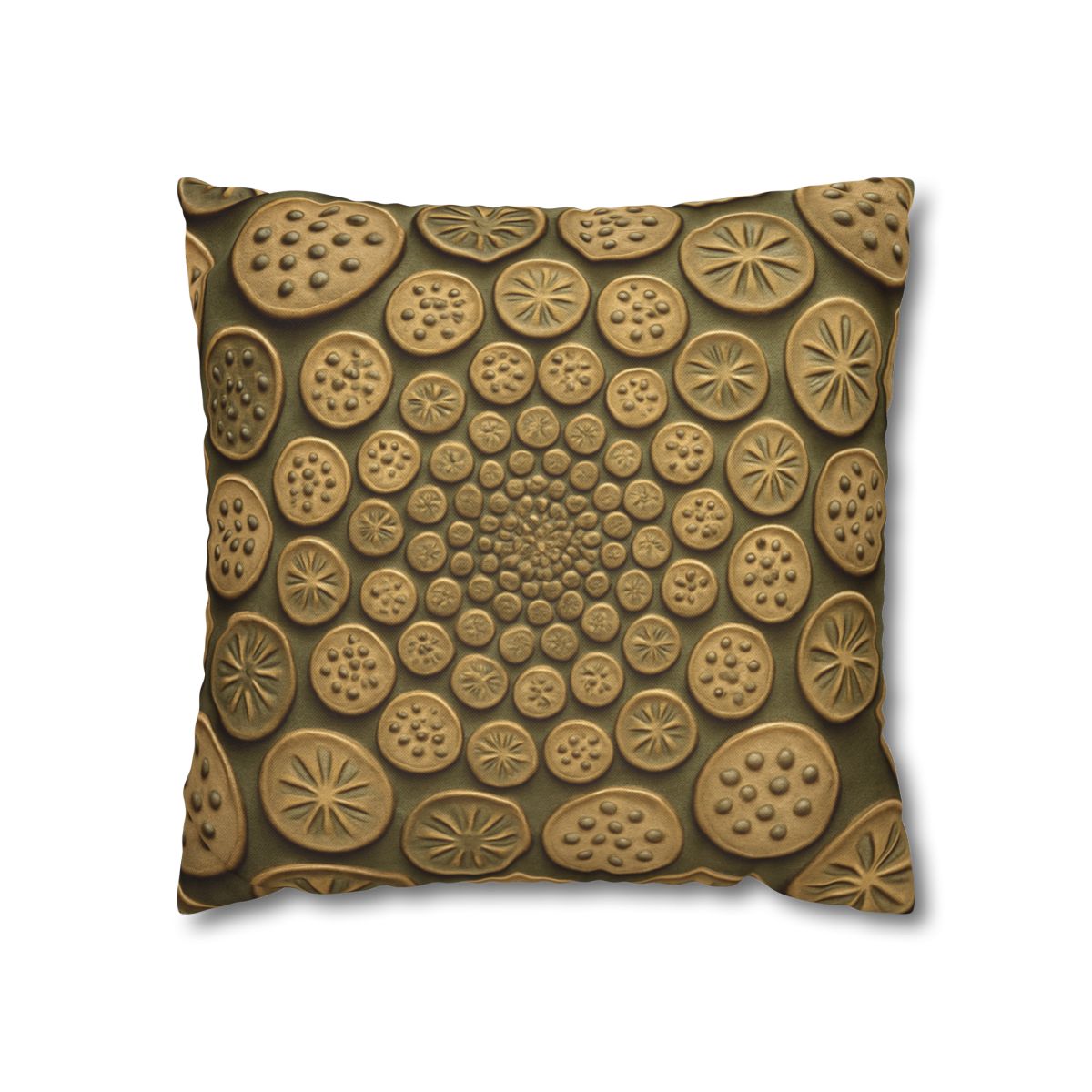 Seed Pod Micro Spiral Array designer print pillow cases