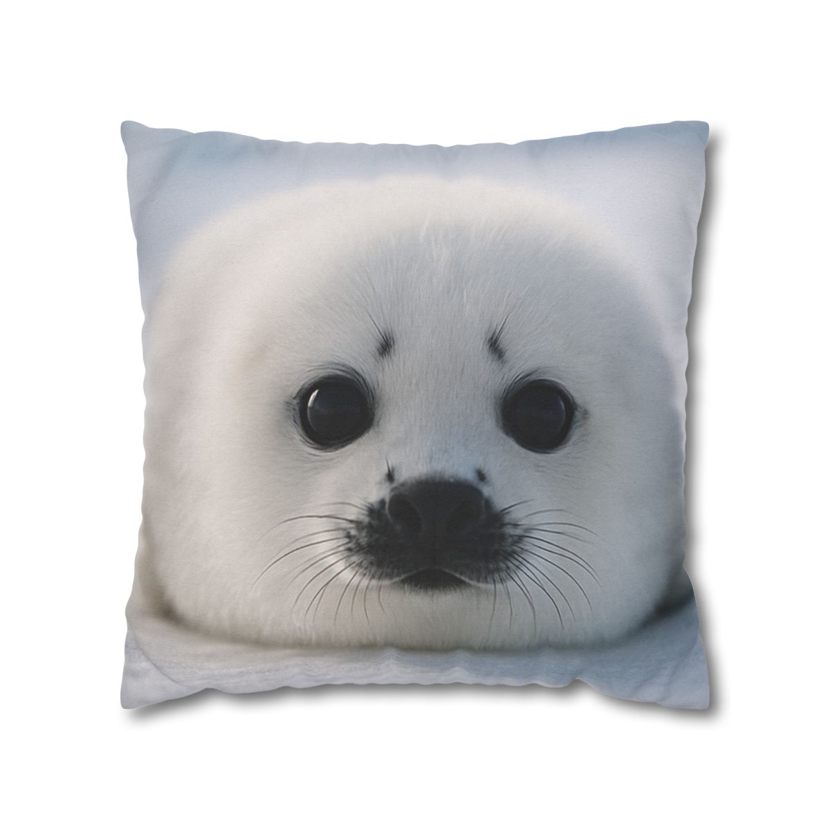 Snow Dream Harp Seal Pup stylish decorative pillowcases