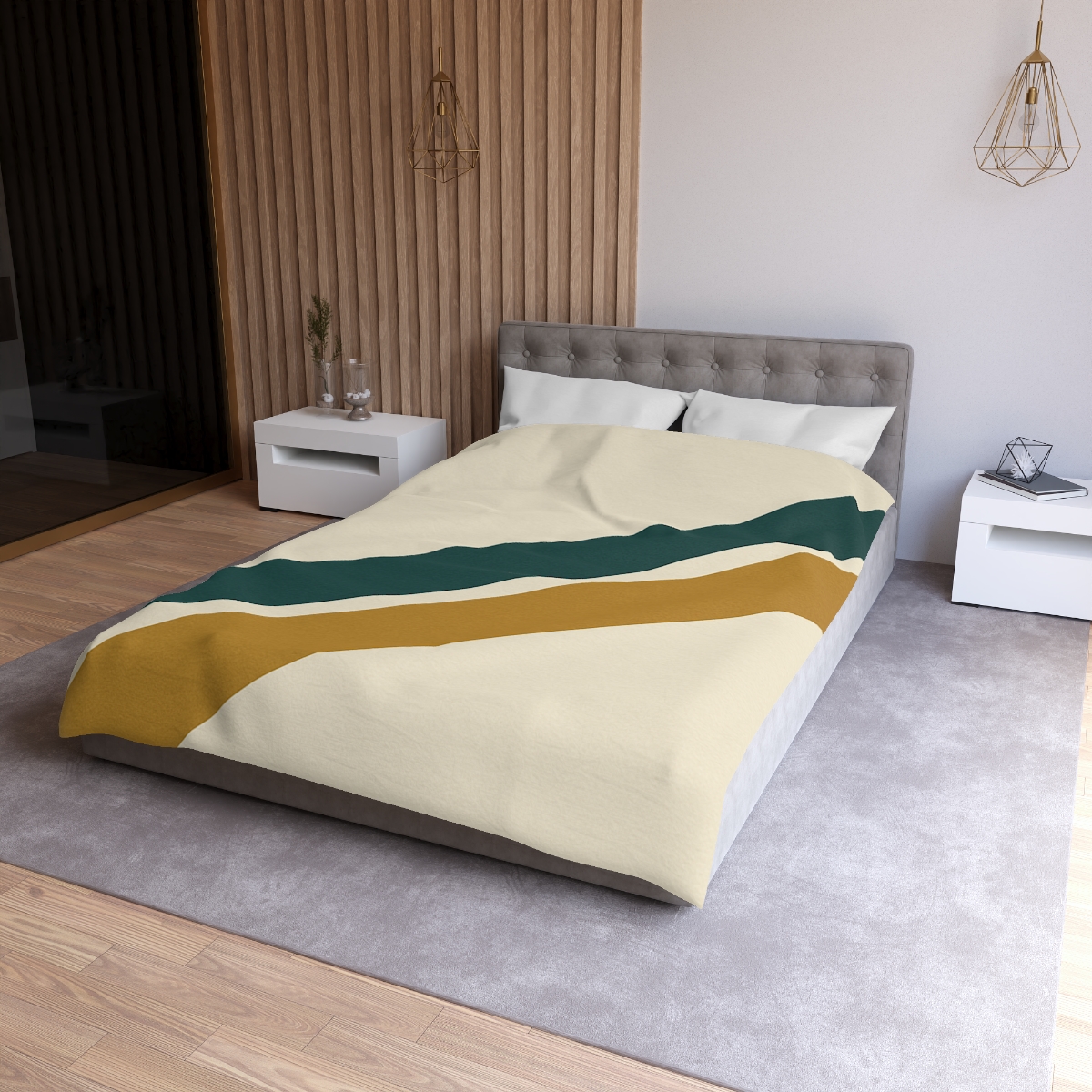 Diagonal Bar Pause custom duvets