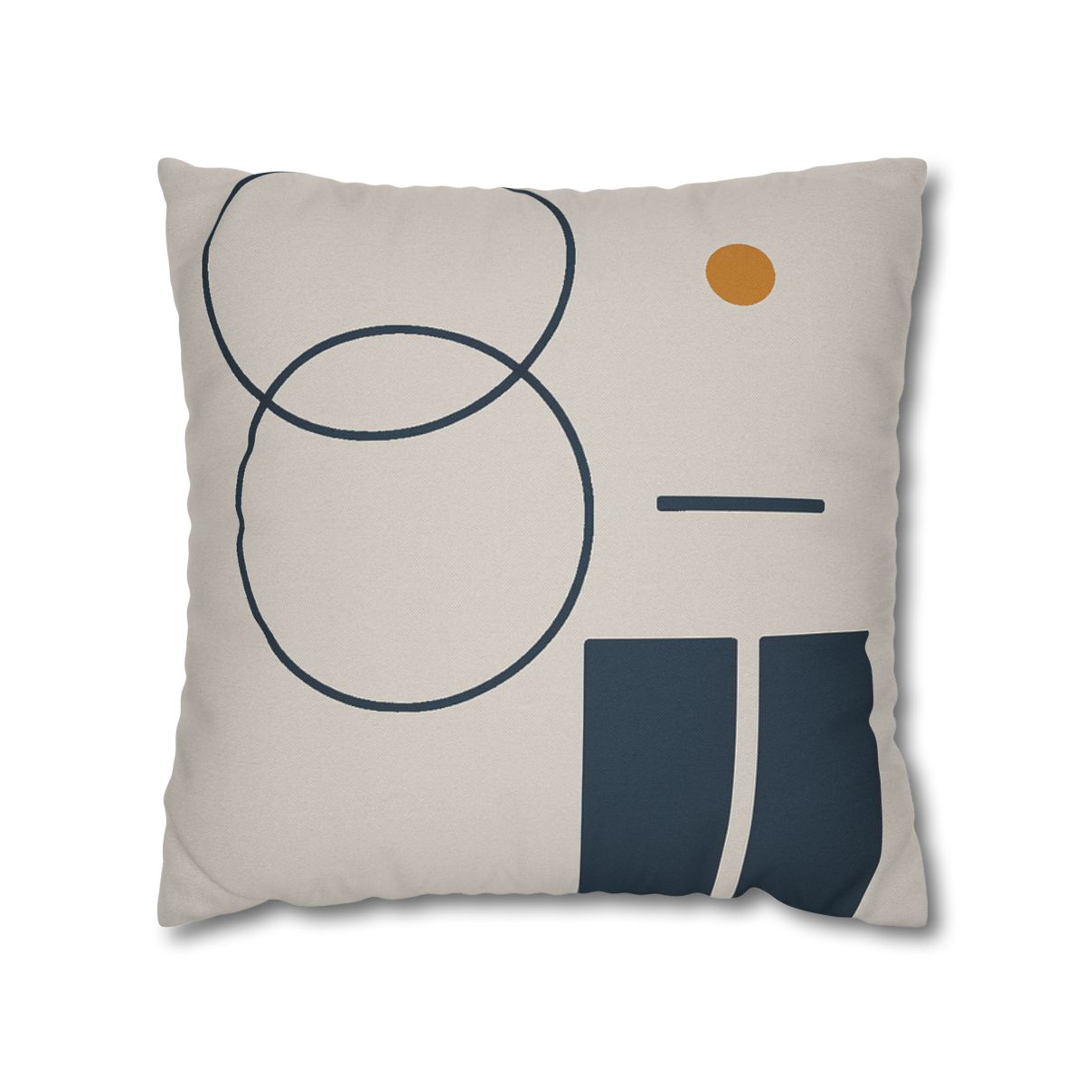 Staggered Rings Over Split Rectangle trendy patterned pillow cases