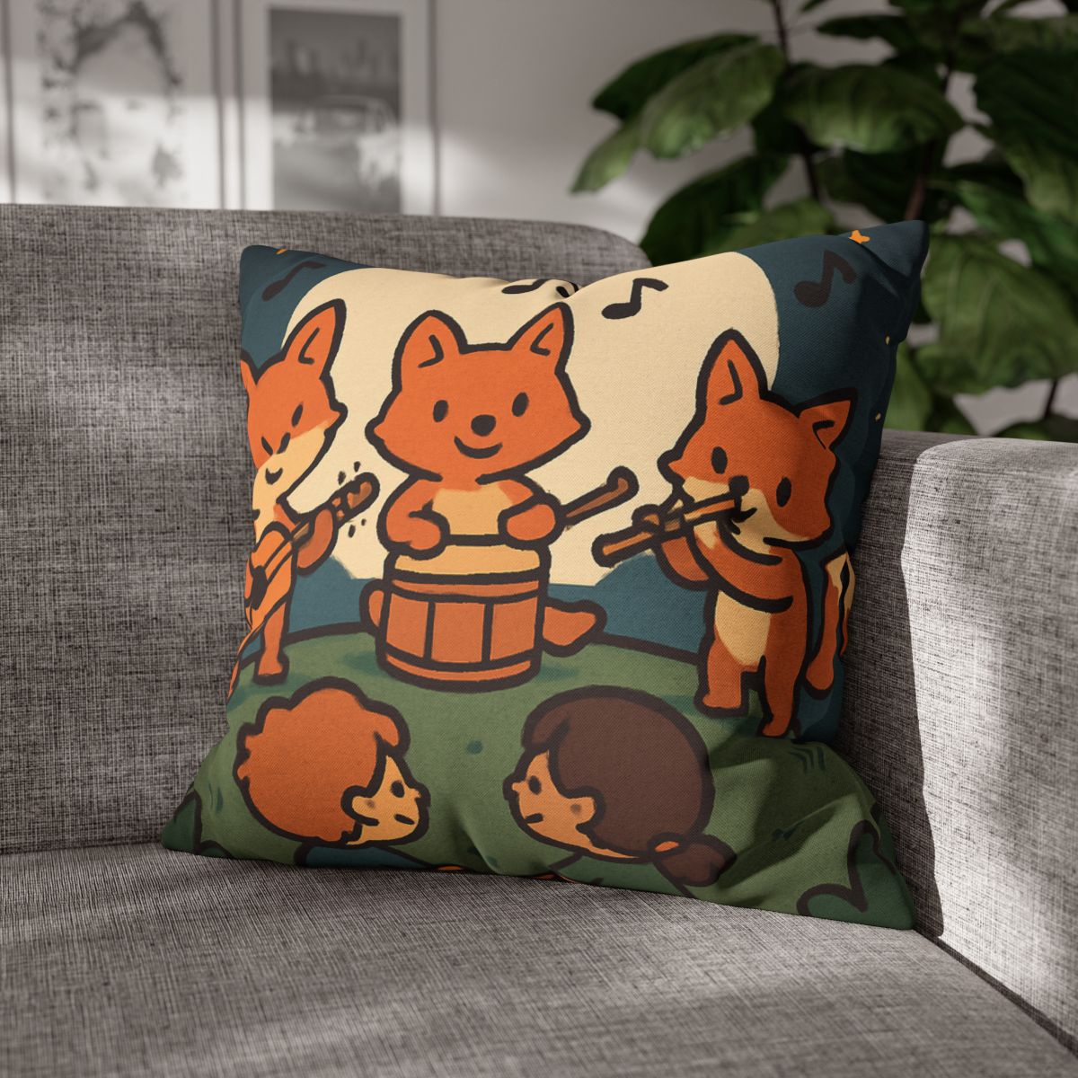 Moonlight Music Fox Band custom pillow cases