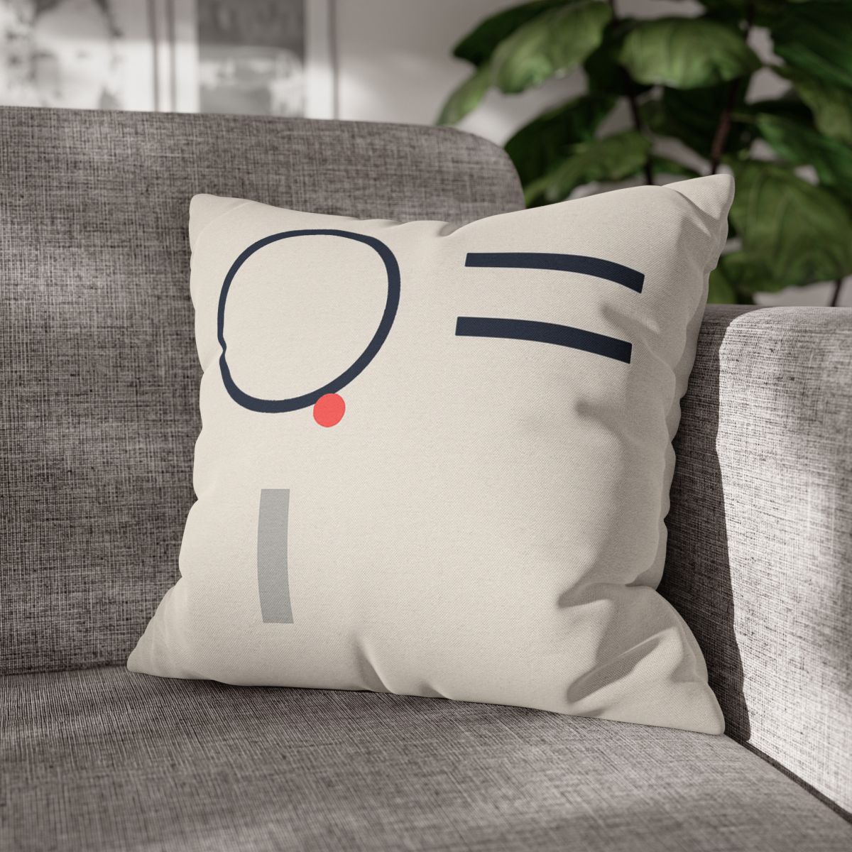 Quiet Orbit With Offset Bars designer print pillow cases