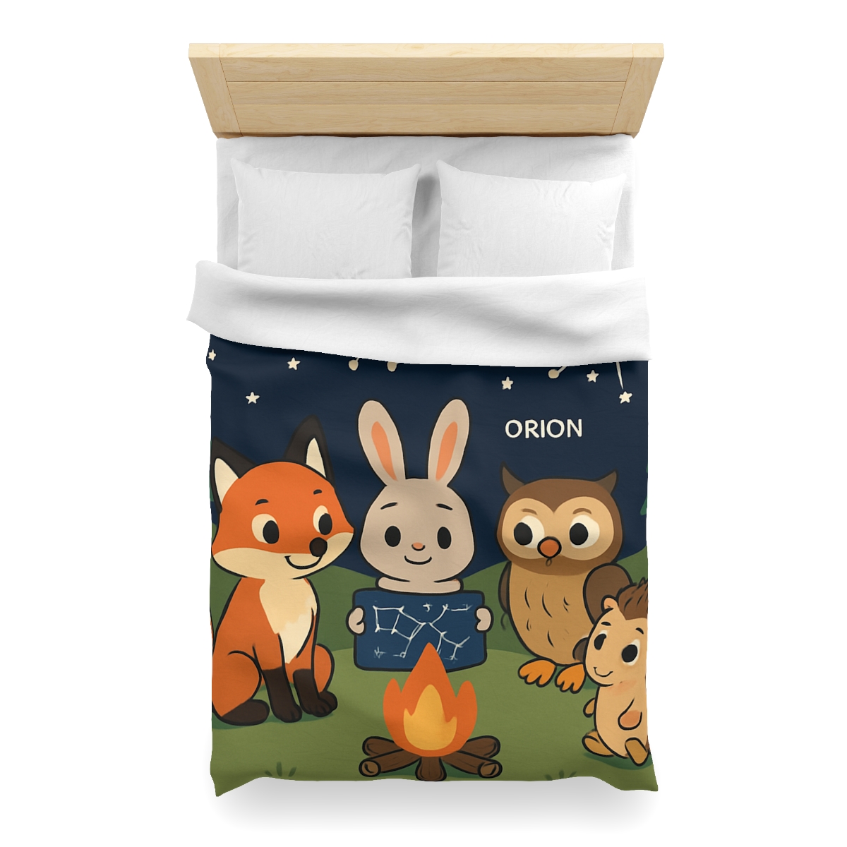 Constellation Campfire Critters custom duvets