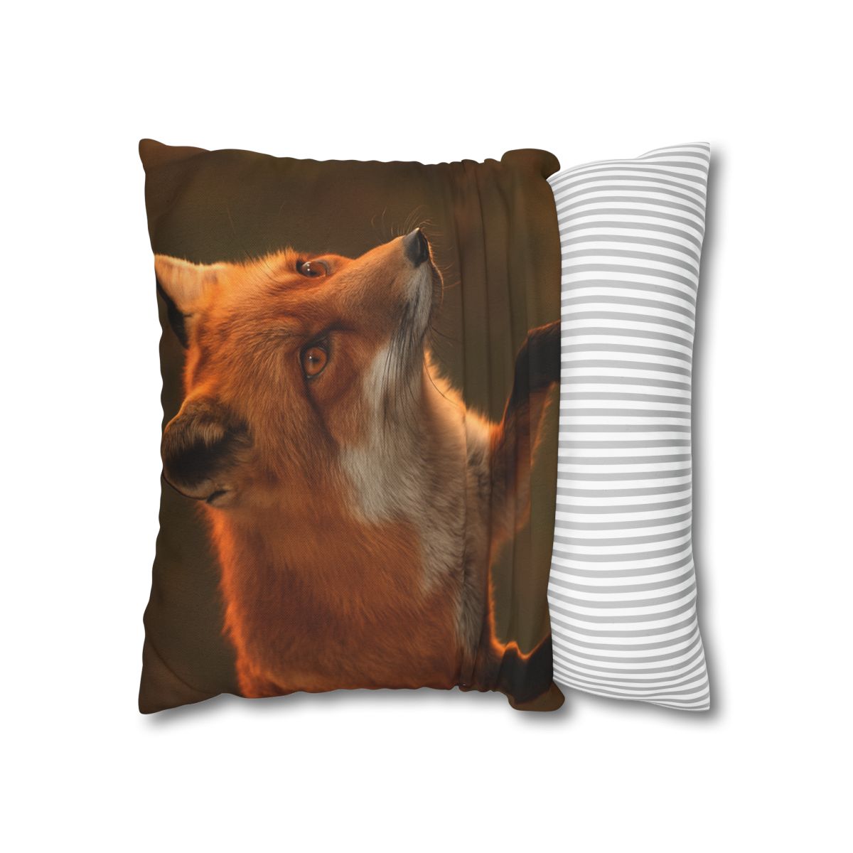 Crimson Whisper Red Fox personalized pillow covers