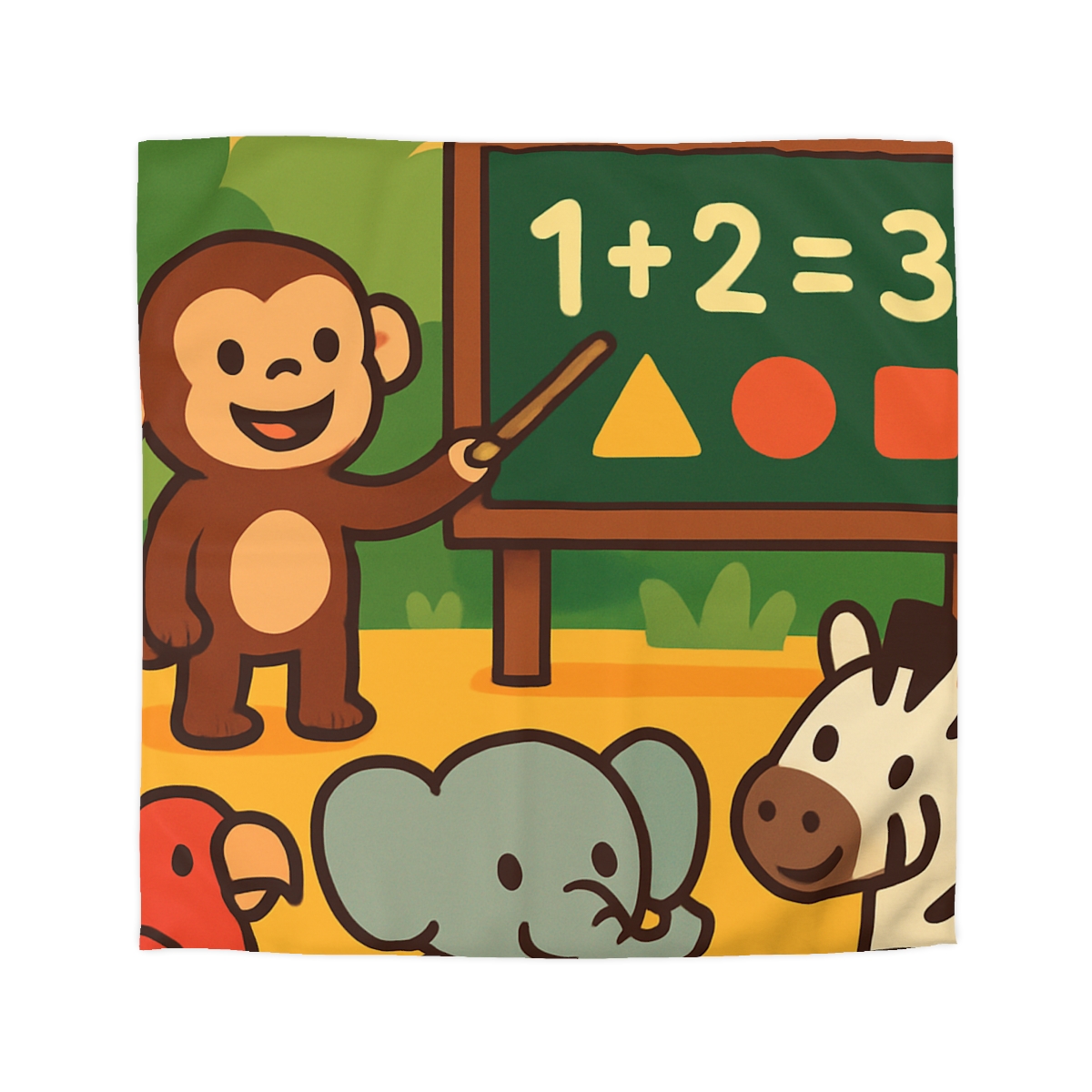 Jungle Math With Monkey And Friends soft comforter duvets