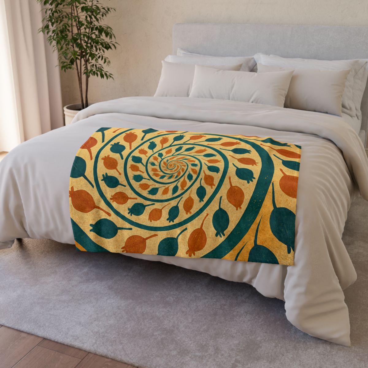 Spiral Seed Chorus decorative home blankets