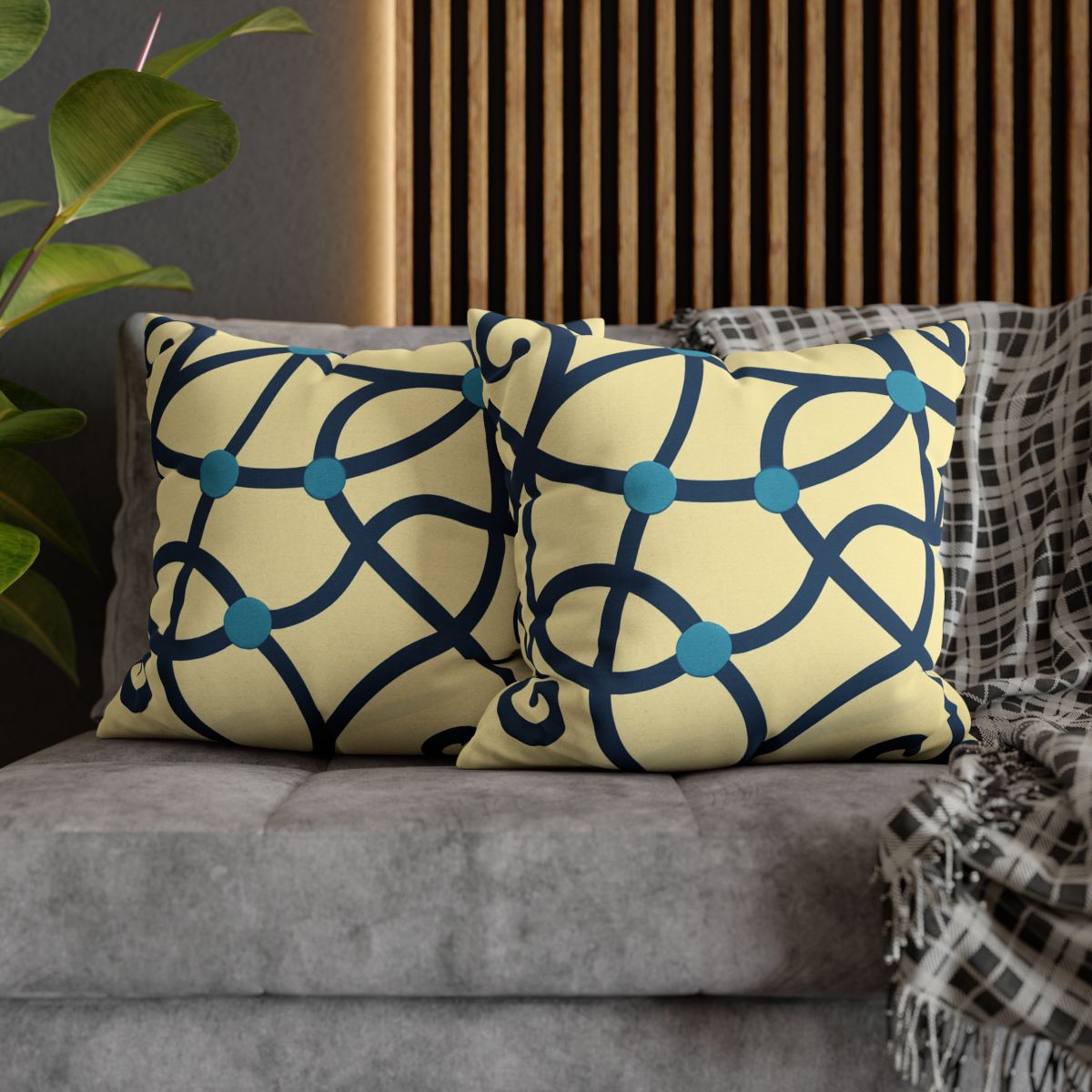 Tendril Ribbon Network trendy patterned pillow cases