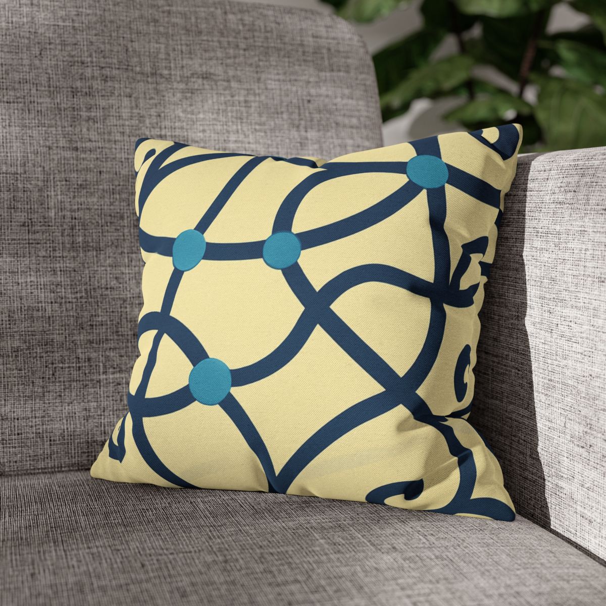 Tendril Ribbon Network trendy patterned pillow cases