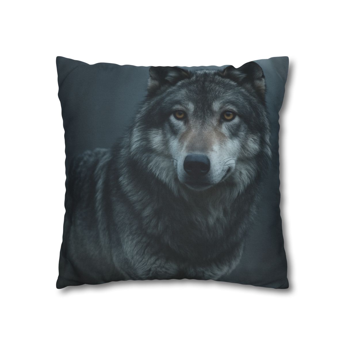 Moonlit Gaze Gray Wolf unique gift pillow cases