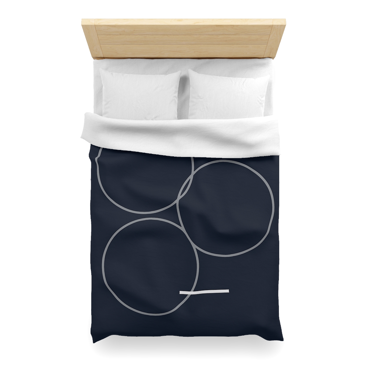 Three Rings With Shared Tangent Bar designer printed duvets