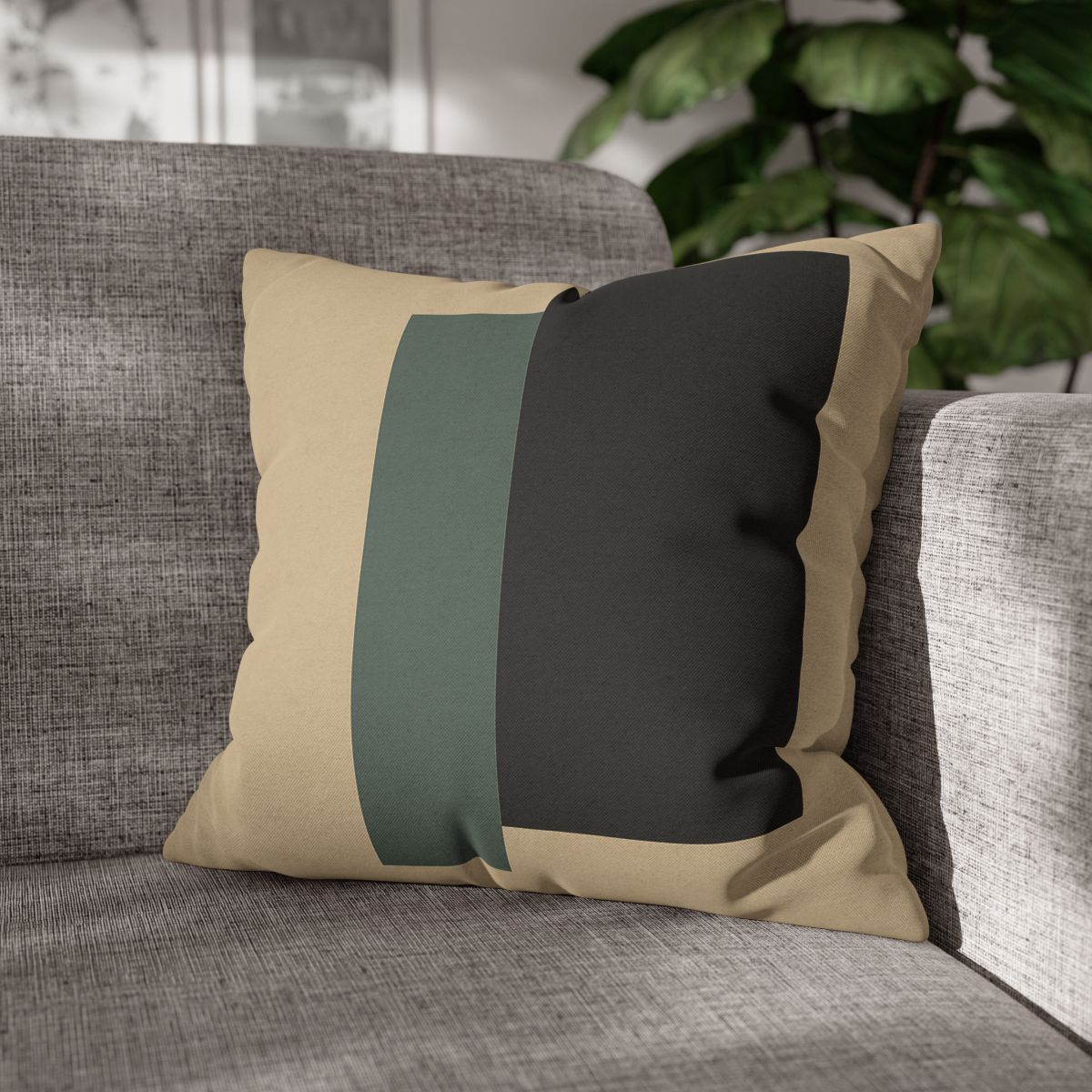 Offset Rectangle Pause stylish decorative pillowcases