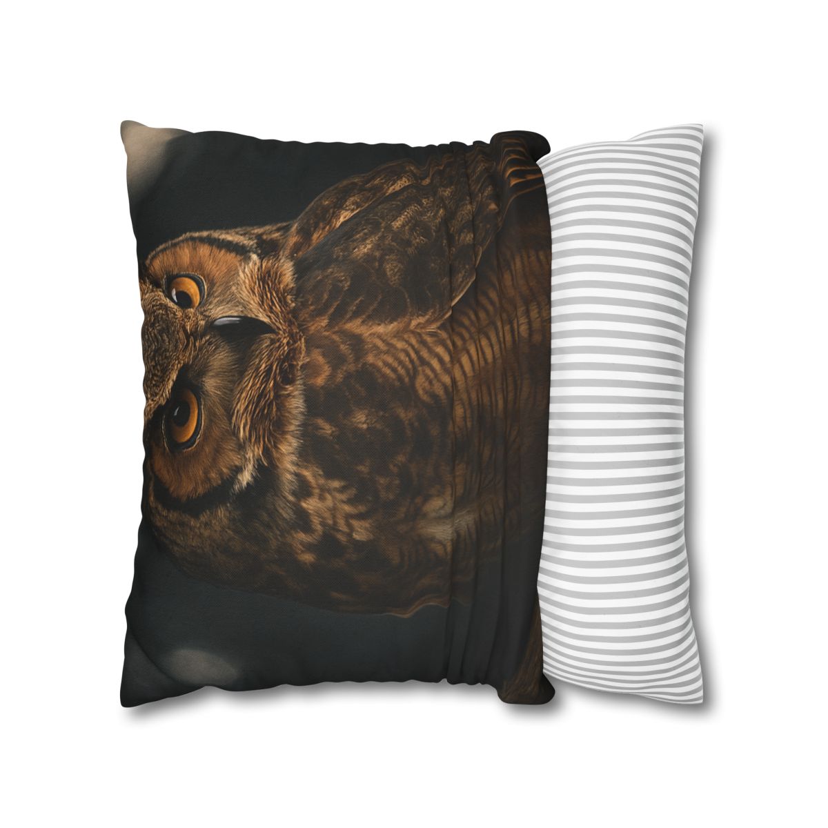 Starlit Perch Great Horned Owl soft cotton pillow cases