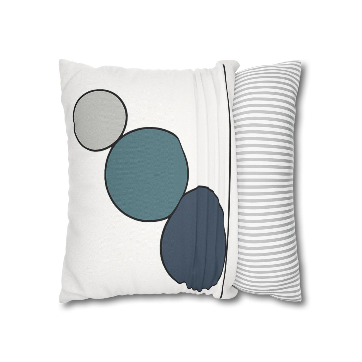 Staggered Circle Trio stylish decorative pillowcases