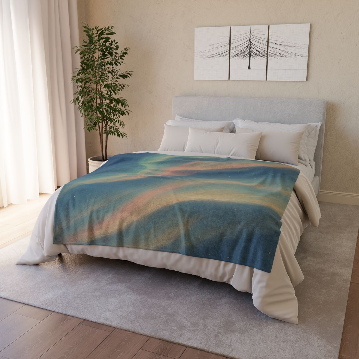 Spectral Aurora Drift unique gift blankets