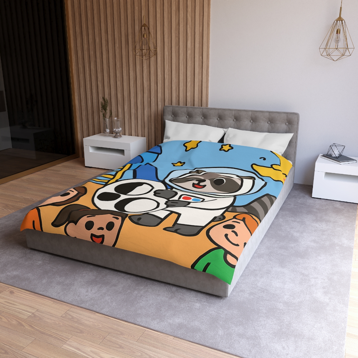 Moon Phase Playground Parade soft comforter duvets