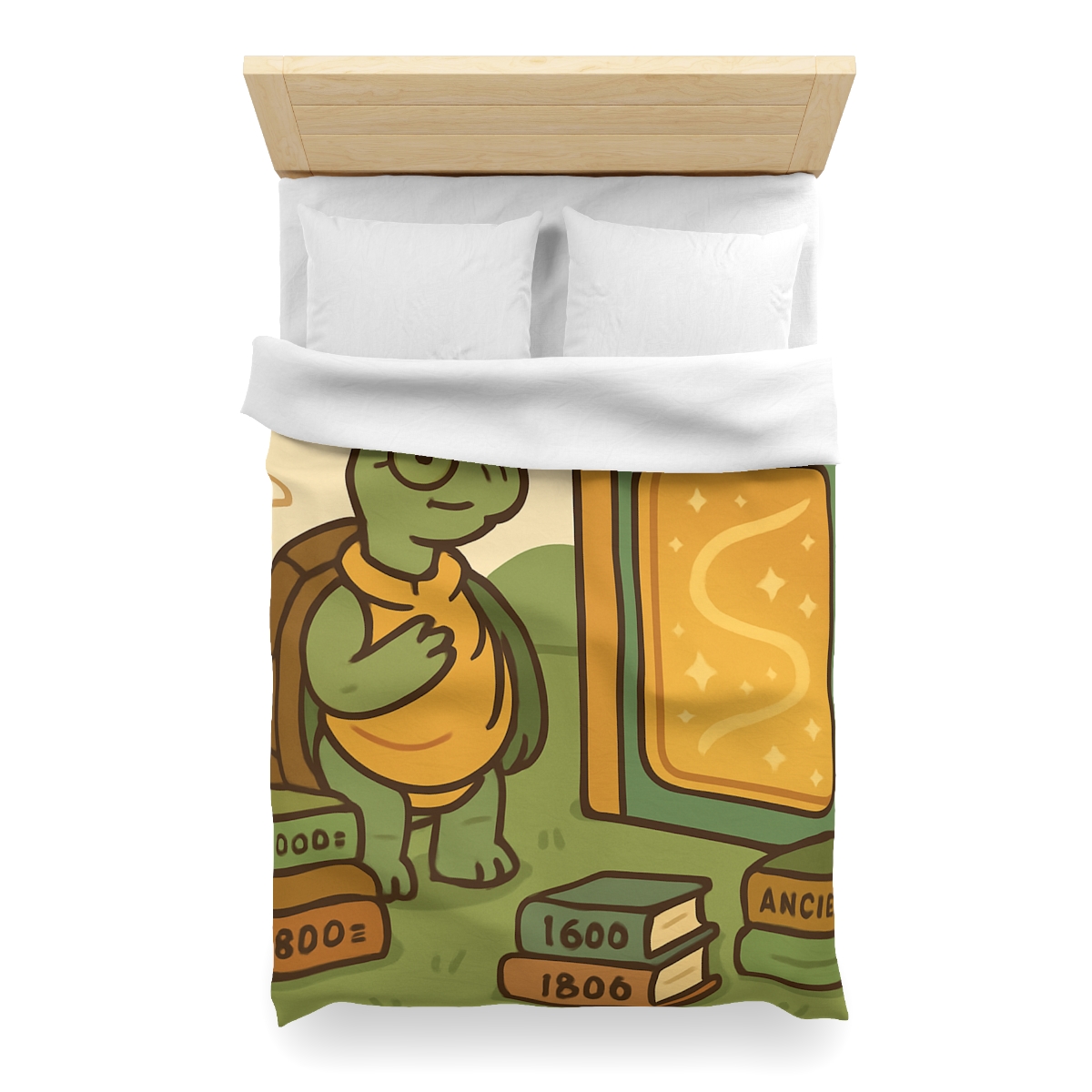 Time Traveling Tortoise Library warm winter duvets