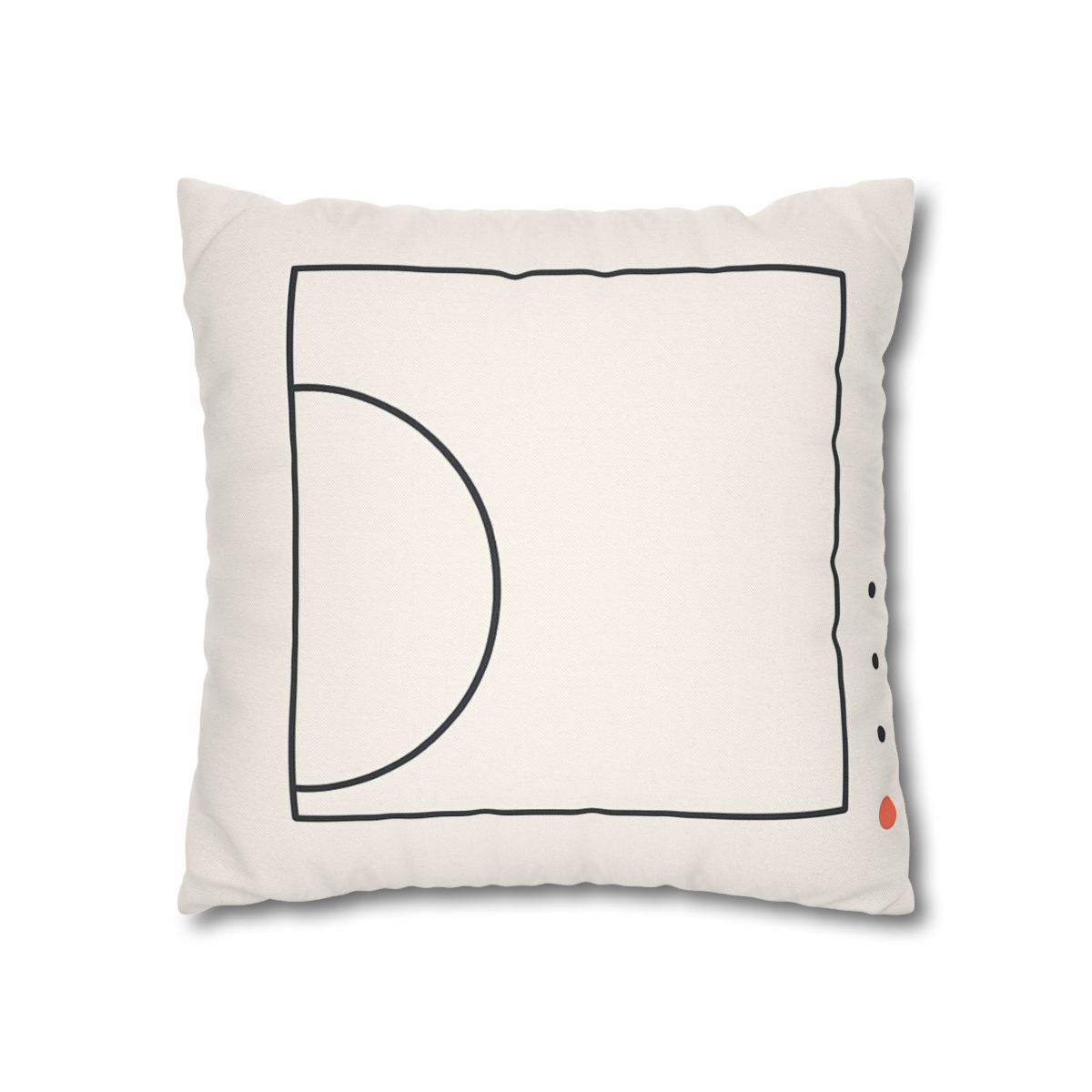 Open Frame With Offset Arc designer print pillow cases